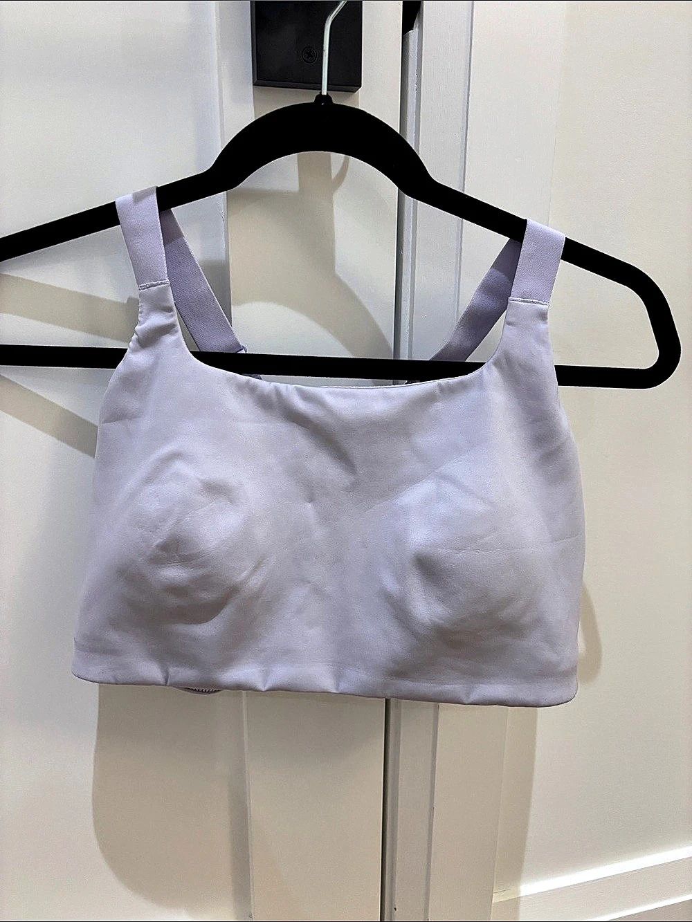 Lululemon Ultralu⢠Square-Neck Workout Bra D/DD Lavender Frost Size 12